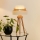 Brilagi - Bordslampa DENVER LUNETA 1xE27/15W/230V beige/brun/grädde