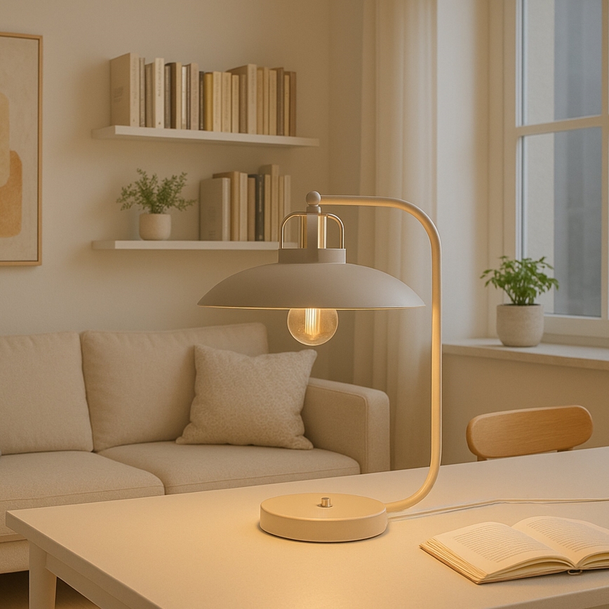 Brilagi - Bordslampa FLAMENGO 1xE27/60W/230V beige