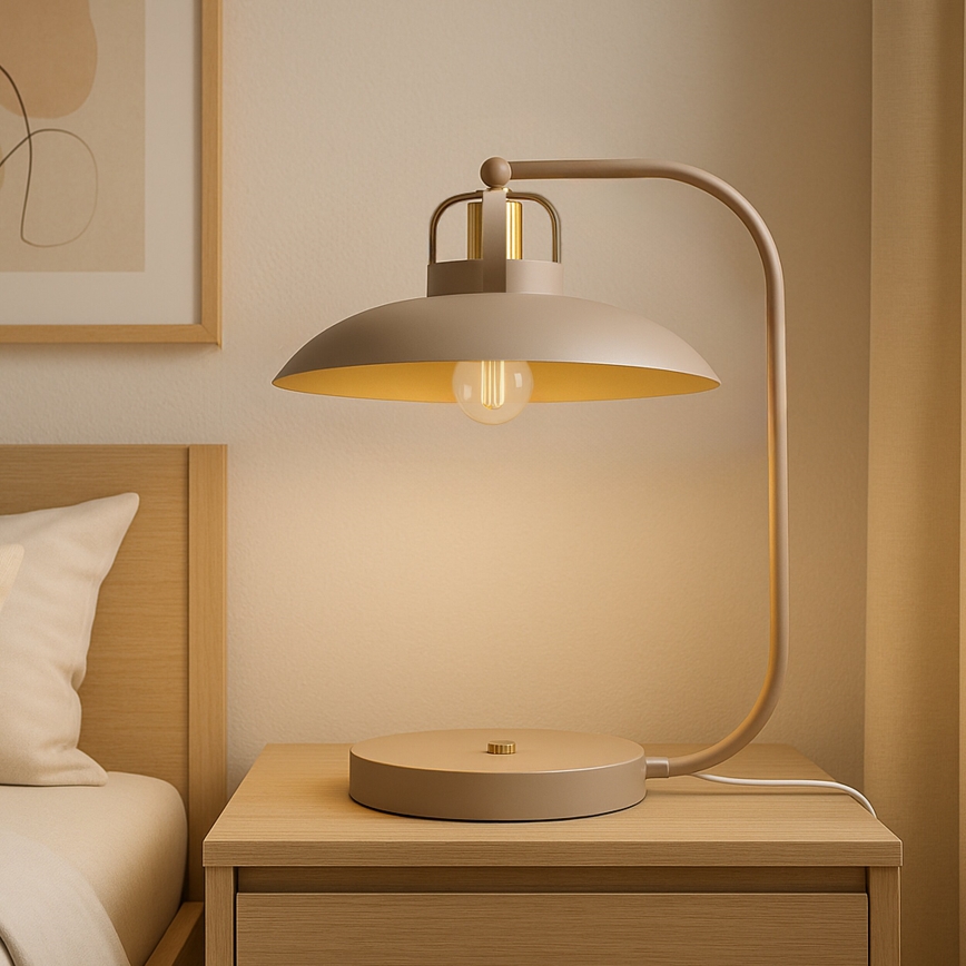 Brilagi - Bordslampa FLAMENGO 1xE27/60W/230V beige