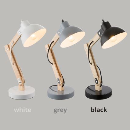 Brilagi - Bordslampa FOCUS 1xE27/40W/230V vit