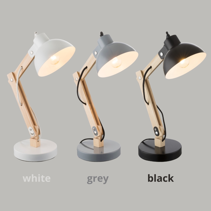 Brilagi - Bordslampa FOCUS 1xE27/40W/230V vit