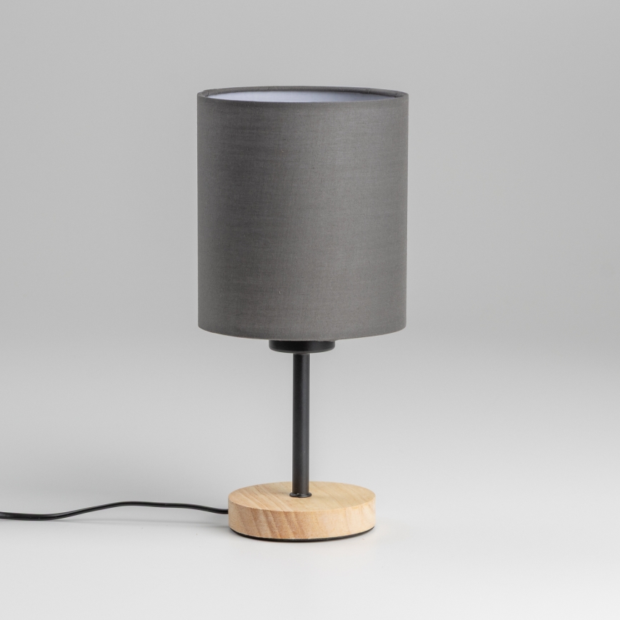 Brilagi - Bordslampa NUBILA WOOD 1xE27/25W/230V ek/antracit