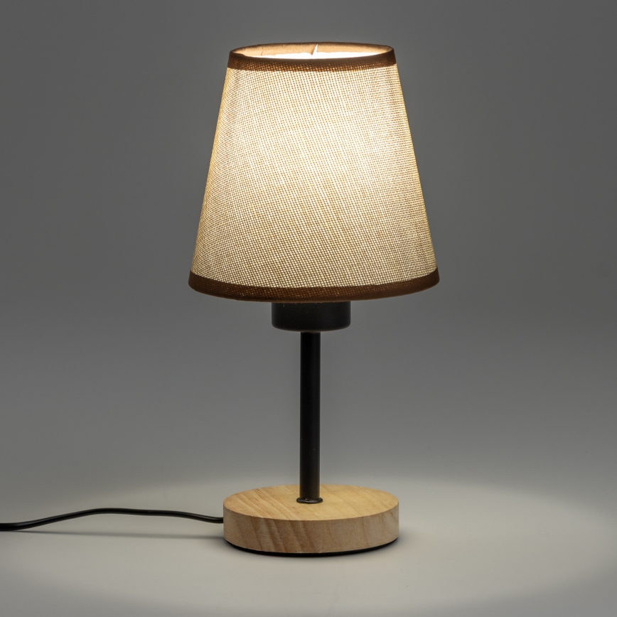 Brilagi - Bordslampa NUBILA WOOD 1xE27/25W/230V ek/brun