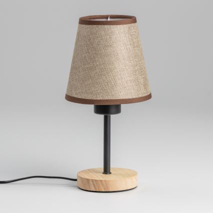 Brilagi - Bordslampa NUBILA WOOD 1xE27/25W/230V ek/brun