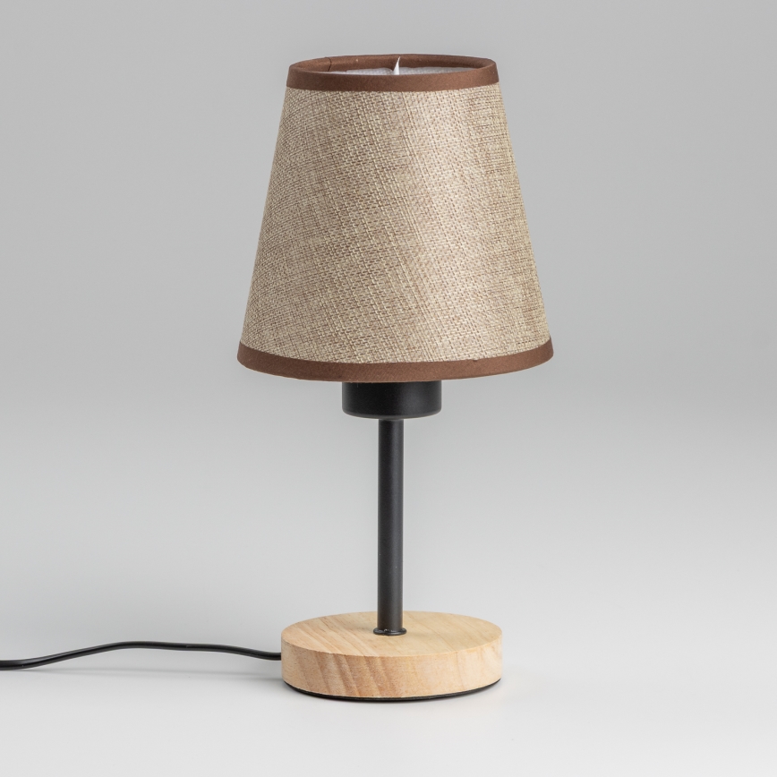 Brilagi - Bordslampa NUBILA WOOD 1xE27/25W/230V ek/brun
