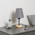 Brilagi - Bordslampa NUBILA WOOD 1xE27/25W/230V ek/grå