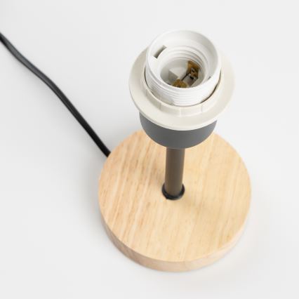 Brilagi - Bordslampa NUBILA WOOD 1xE27/25W/230V ek/grå