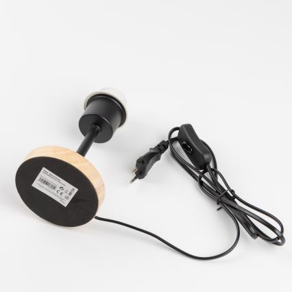Brilagi - Bordslampa NUBILA WOOD 1xE27/25W/230V ek/grå