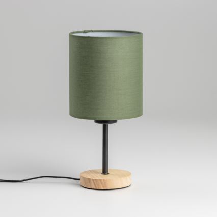 Brilagi - Bordslampa NUBILA WOOD 1xE27/25W/230V ek/grön