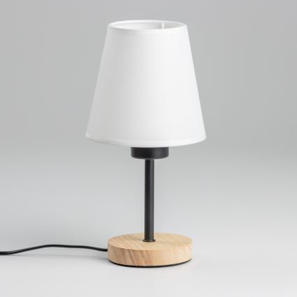 Brilagi - Bordslampa NUBILA WOOD 1xE27/25W/230V ek/vit