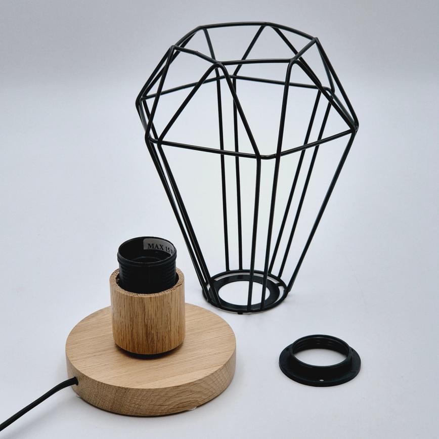 Brilagi - Bordslampa WOODY BASKET 1xE27/60W/230V ek