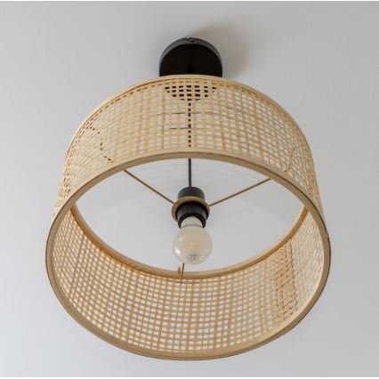 Brilagi - CERIA BOHO LED-pendel på vajer 1xE27/40W/230V Ø 25 cm bambu