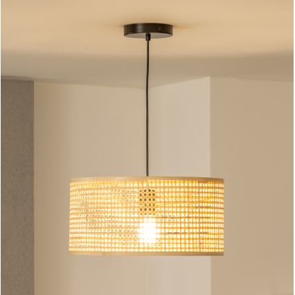 Brilagi - CERIA BOHO LED-pendel på vajer 1xE27/40W/230V Ø 25 cm bambu