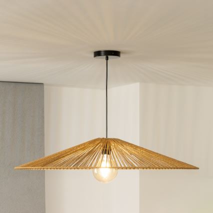Brilagi - CERIA BOHO LED-pendellampa på sladd 1xE27/40W/230V Ø 90 cm, brun