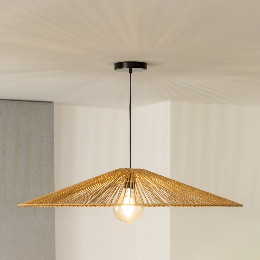 Brilagi - CERIA BOHO LED-pendellampa på sladd 1xE27/40W/230V Ø 90 cm, brun