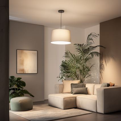 Brilagi - CERIA LED-ljuskrona på vajer 1xE27/40W/230V Ø 45 cm grå