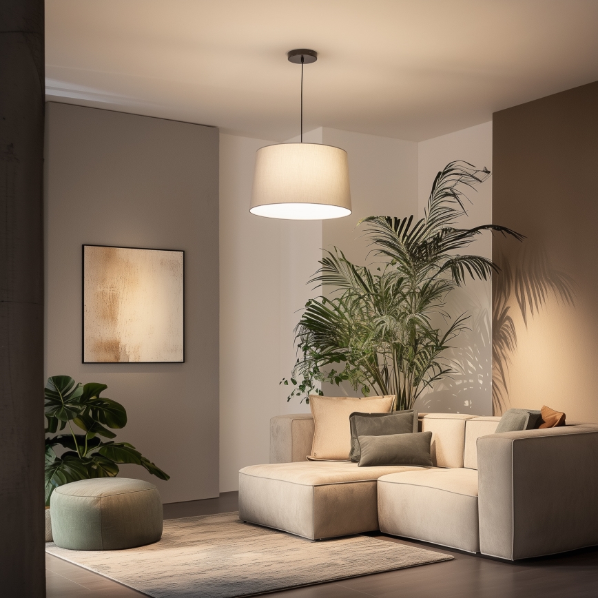 Brilagi - CERIA LED-ljuskrona på vajer 1xE27/40W/230V Ø 45 cm grå