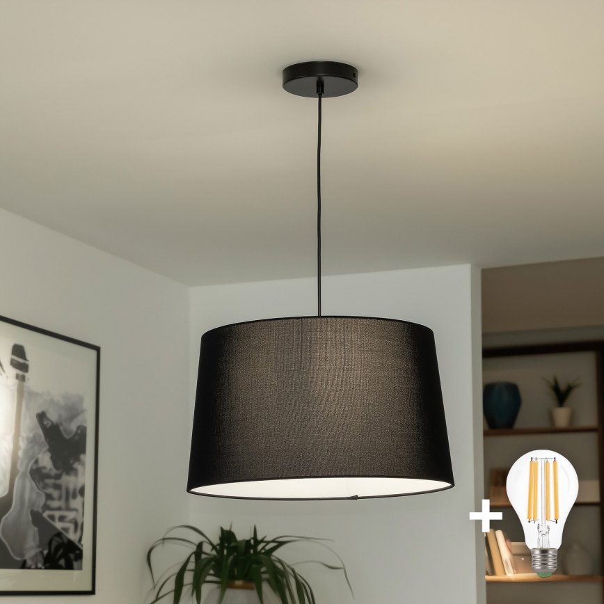 Brilagi - CERIA LED-takpendel på kabel 1xE27/40W/230V Ø 45 cm svart