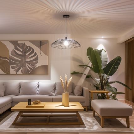 Brilagi - CERIA WIRE LED-pendel 1xE27/40W/230V Ø 60 cm, svart