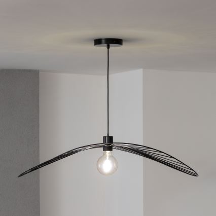 Brilagi - CERIA WIRE LED-pendellampa på vajer 1xE27/40W/230V 60x80 cm svart