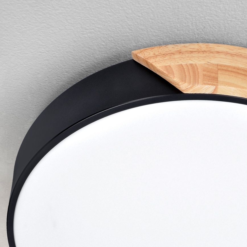 Brilagi - Dimbart LED-taklampa PILANA LED/60W/230V ek/svart Ø 58,5 cm + fjärrkontroll