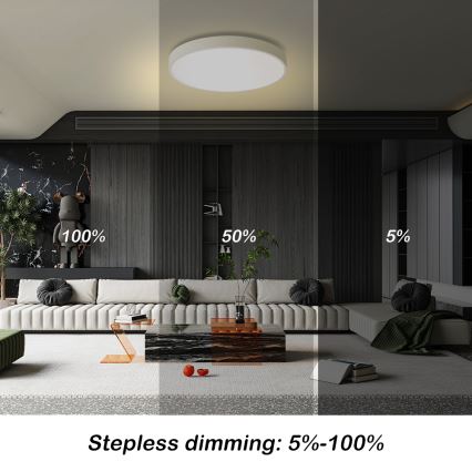 Brilagi - LED Dimbart takarmatur POOL LED/60W/230V 3000-6000K Ø 60 cm vit + fjärrkontroll