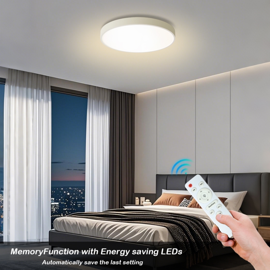 Brilagi - LED Dimbart takarmatur POOL LED/60W/230V 3000-6000K Ø 60 cm vit + fjärrkontroll