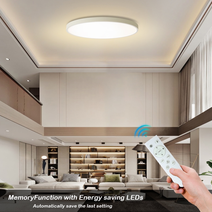 Brilagi - Dimbart LED-takarmatur POOL SMART LED/180W/230V 3000-6000K Ø 120 cm Wi‑Fi Tuya vit + fjärrkontroll