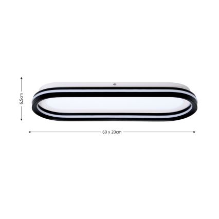 Brilagi - Dimbart LED-takarmatur TRIVARO LED/85W/230V 3000-6000K 20x60 cm + fjärrkontroll