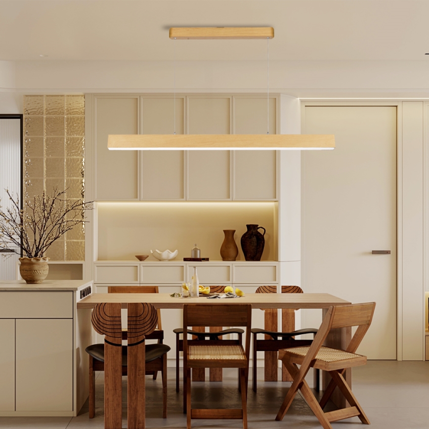 Brilagi - dimbar LED-taklampa SLEEKLINE SMART LED/40W/230V Wi‑Fi Tuya ekdekor + fjärrkontroll