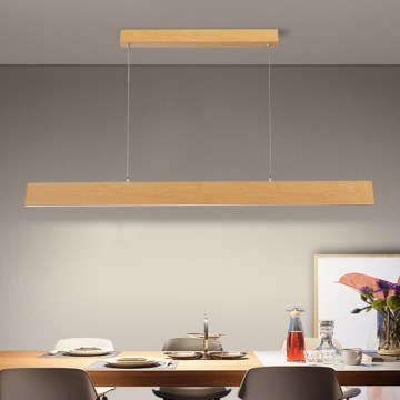 Brilagi - Dimbar LED-pendellampa på kabel SLIMLINE LED/40W/230V 3000–6000K ekdekor + fjärrkontroll
