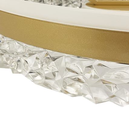Brilagi - Dimbar LED ytmonterad ljuskrona LED/86W/230V 3000-6500K guld + fjärrkontroll
