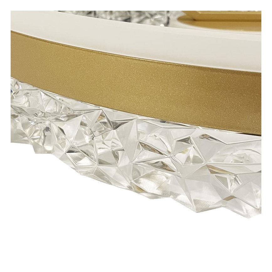 Brilagi - Dimbar LED ytmonterad ljuskrona LED/86W/230V 3000-6500K guld + fjärrkontroll