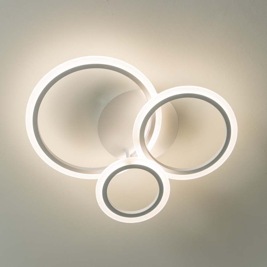 Brilagi - Dimbar LED ytmonterad ljuskrona ORBITS LED/40W/230V 3000-6500K vit + fjärrkontroll