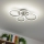 Brilagi - Dimbar LED ytmonterad ljuskrona ORBITS LED/50W/230V 3000-6500K antracit + fjärrkontroll