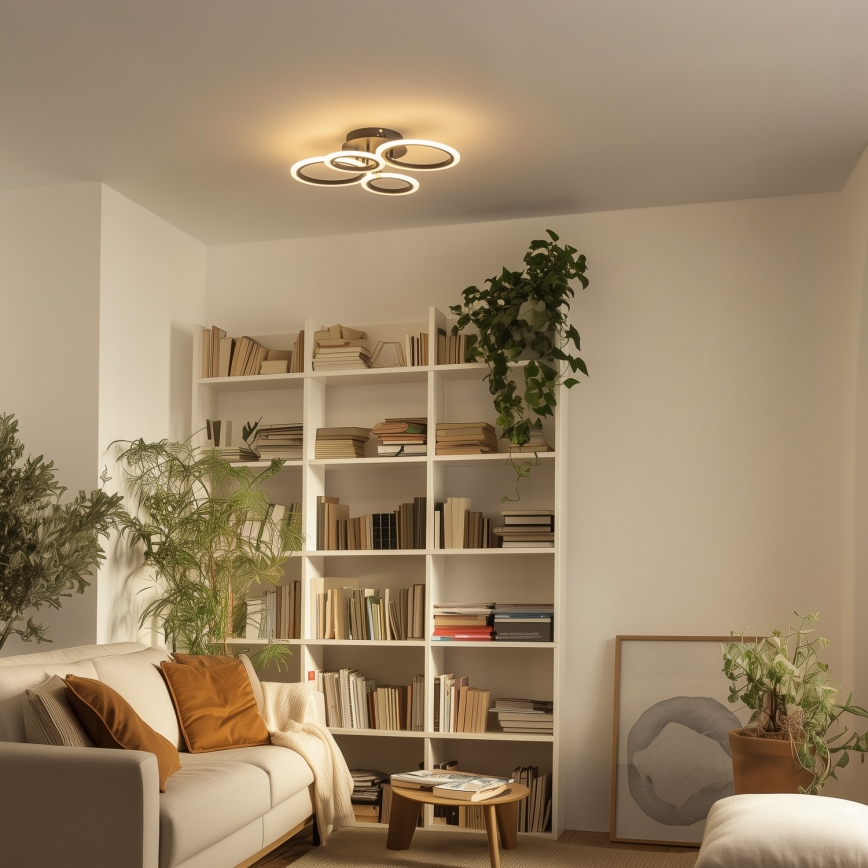 Brilagi - Dimbar LED ytmonterad ljuskrona ORBITS LED/50W/230V 3000-6500K + fjärrkontroll