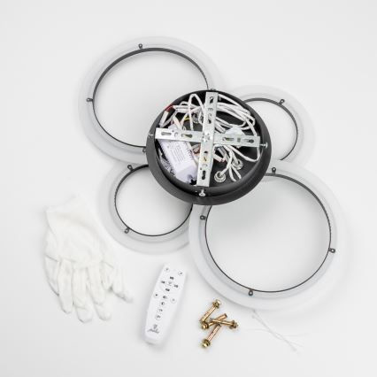 Brilagi - Dimbar LED ytmonterad ljuskrona ORBITS LED/50W/230V 3000-6500K + fjärrkontroll