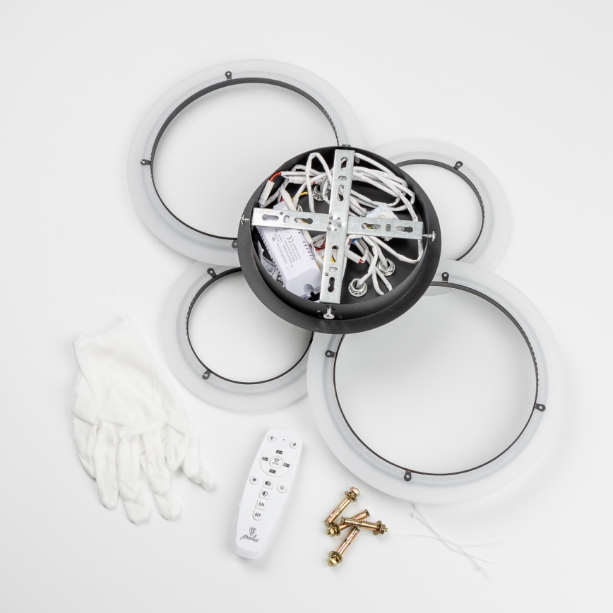 Brilagi - Dimbar LED ytmonterad ljuskrona ORBITS LED/50W/230V 3000-6500K + fjärrkontroll