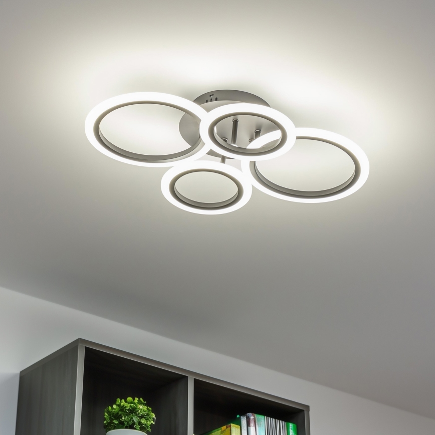 Brilagi - Dimbar LED ytmonterad ljuskrona ORBITS LED/50W/230V 3000-6500K + fjärrkontroll
