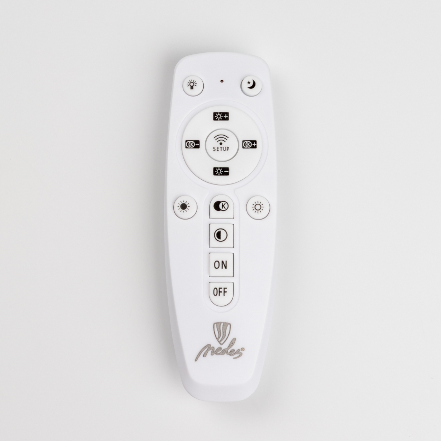 Brilagi - Dimbar LED ytmonterad ljuskrona ORBITS LED/85W/230V 3000-6500K svart + fjärrkontroll