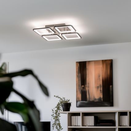Brilagi - Dimbar LED ytmonterad ljuskrona SQUARED LED/85W/230V 3000-6500K + fjärrkontroll