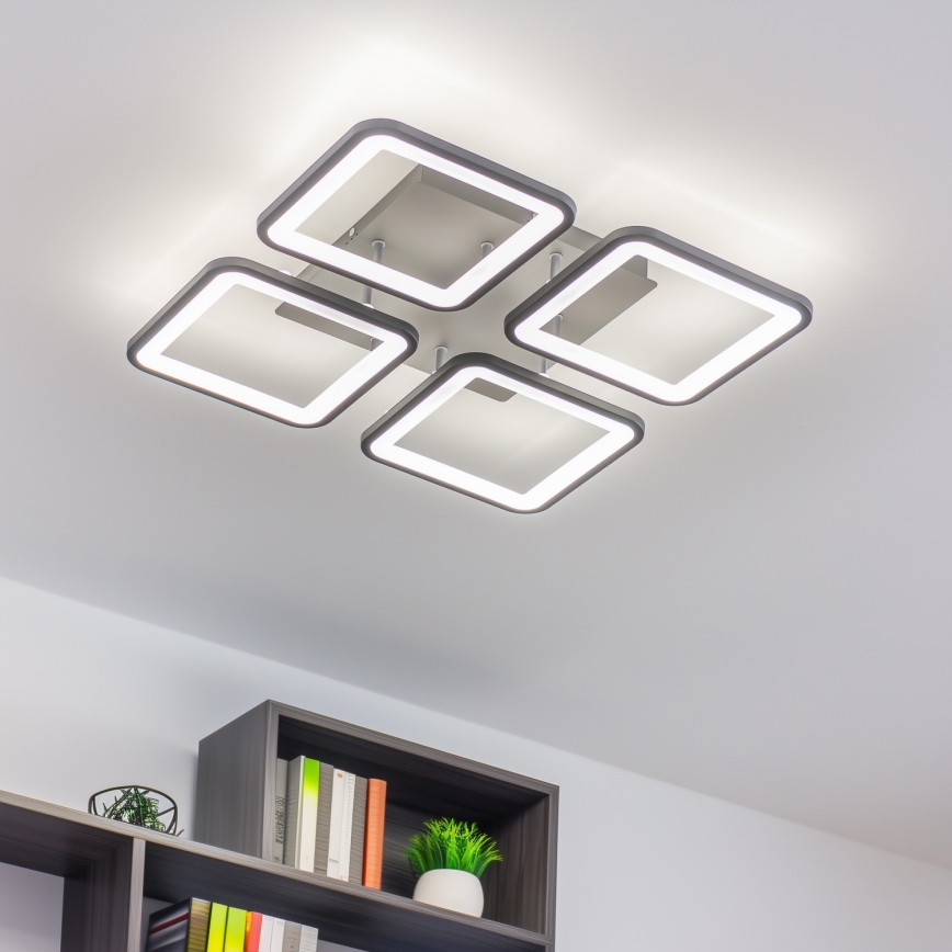 Brilagi - Dimbar LED ytmonterad ljuskrona SQUARED LED/85W/230V 3000-6500K + fjärrkontroll