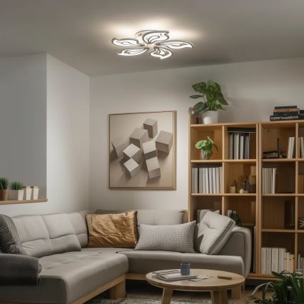 Brilagi - Dimbar LED ytmonterad ljuskrona TWIST LED/125W/230V 3000-6500K + fjärrkontroll