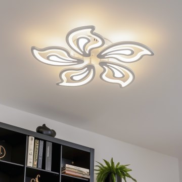 Brilagi - Dimbar LED ytmonterad ljuskrona TWIST LED/125W/230V 3000-6500K + fjärrkontroll