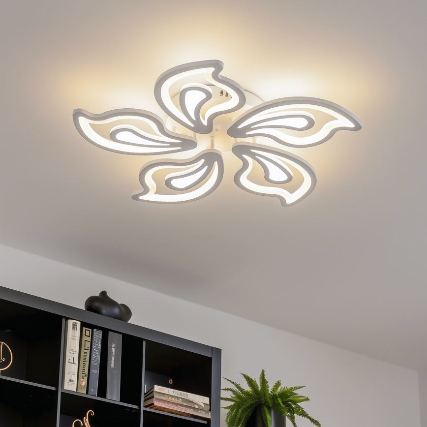 Brilagi - Dimbar LED ytmonterad ljuskrona TWIST LED/125W/230V 3000-6500K + fjärrkontroll
