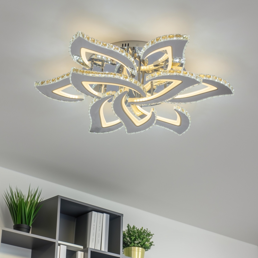 Brilagi - Dimbar LED ytmonterad ljuskrona TWIST LED/180W/230V 3000-6500K + fjärrkontroll