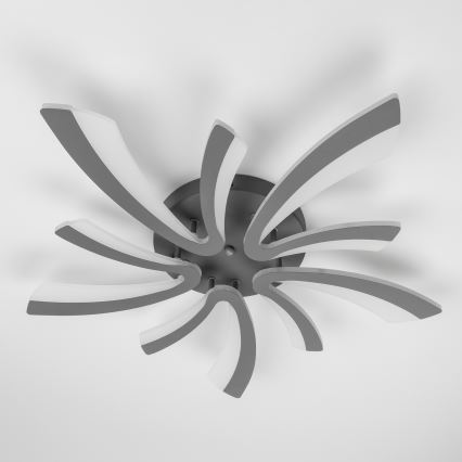 Brilagi - Dimbar LED ytmonterad ljuskrona TWIST LED/55W/230V 3000-6500K antracit + fjärrkontroll