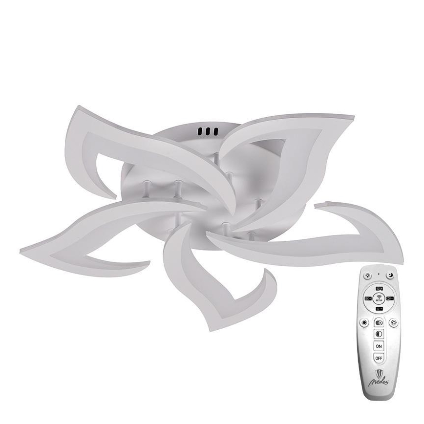 Brilagi - Dimbar LED ytmonterad ljuskrona TWIST LED/55W/230V 3000-6500K vit + fjärrkontroll