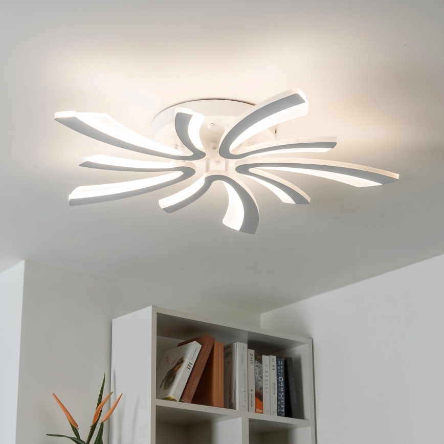 Brilagi - Dimbar LED ytmonterad ljuskrona TWIST LED/55W/230V 3000-6500K vit + fjärrkontroll
