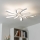 Brilagi - Dimbar LED ytmonterad ljuskrona TWIST LED/55W/230V 3000-6500K vit + fjärrkontroll